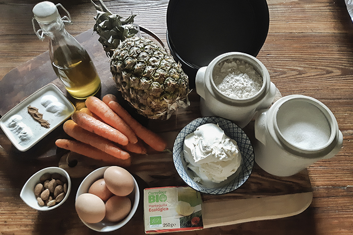 carrot cake ingredientes